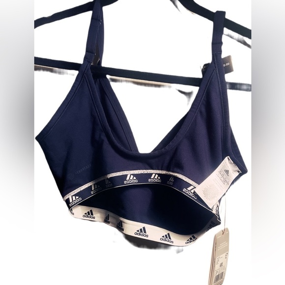 NWT Adidas Aeroready purebra lightweight stretch athletic yoga bra top XLDD - Picture 3 of 4